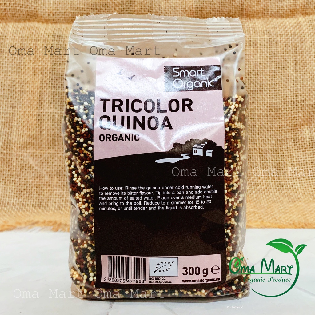 Diêm mạch (quinoa) 3 màu hữu cơ Smart Organic 300g