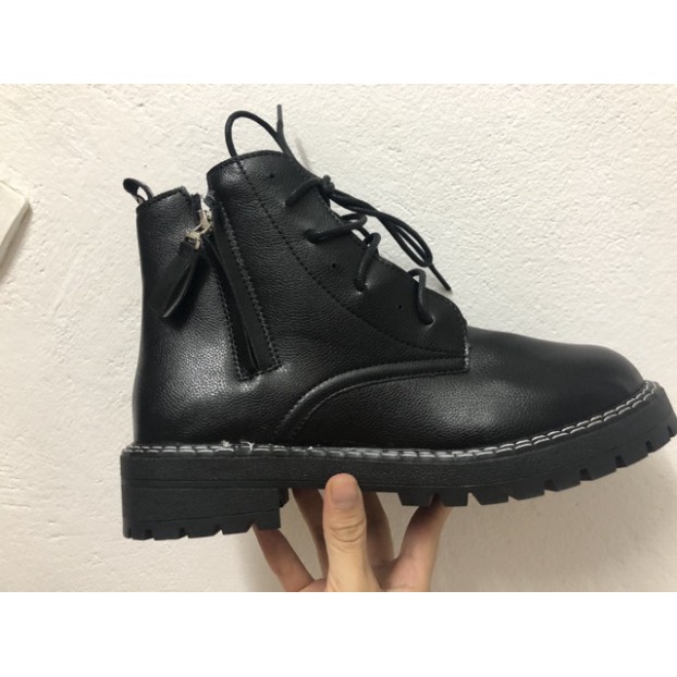 [ORDER BIGSIZE] Boots da cổ ngắn buộc dây full size 35-42 kèm ảnh thật - LL854