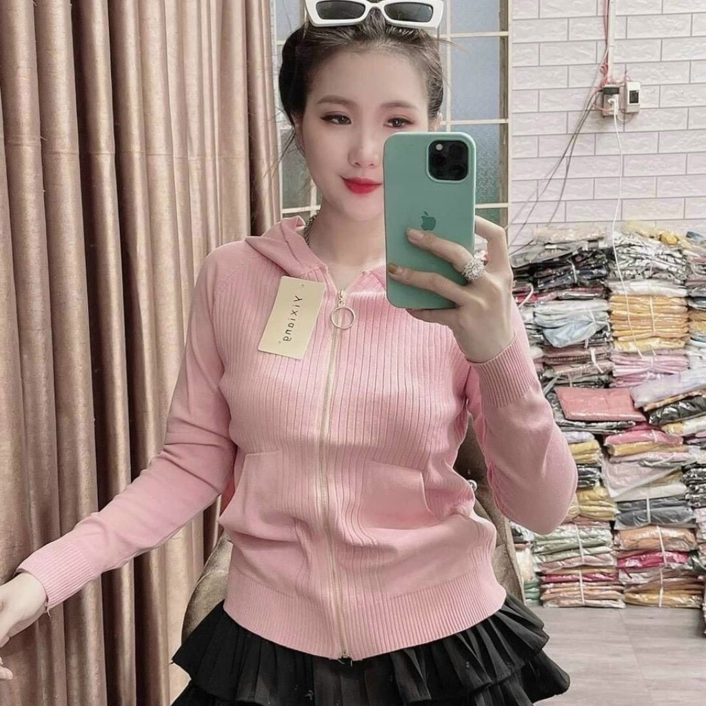 ÁO KHOÁC CHỐNG NẮNG NỮ, ÁO KHOÁC LEN QUẢNG CHÂU CÓ TÚI, DÂY KÉO CAO, SIZE DƯỚI 57ki NHIỀU MÀU- có ảnh thật | BigBuy360 - bigbuy360.vn