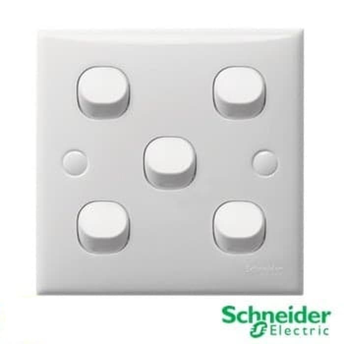 Schneider Công Tắc Chuyển Đổi 5 Mắt Classic E35 Clipsal Switch - 5 Gang 1 Chiều
