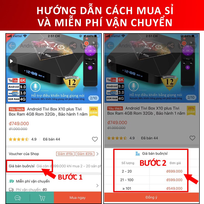 Tivi Box Ram 2/4GB Rom 16/32GB hệ điều hành Android 10.0 cấu hình khủng tốc độ xử lý nhanh H96MAX android tv box