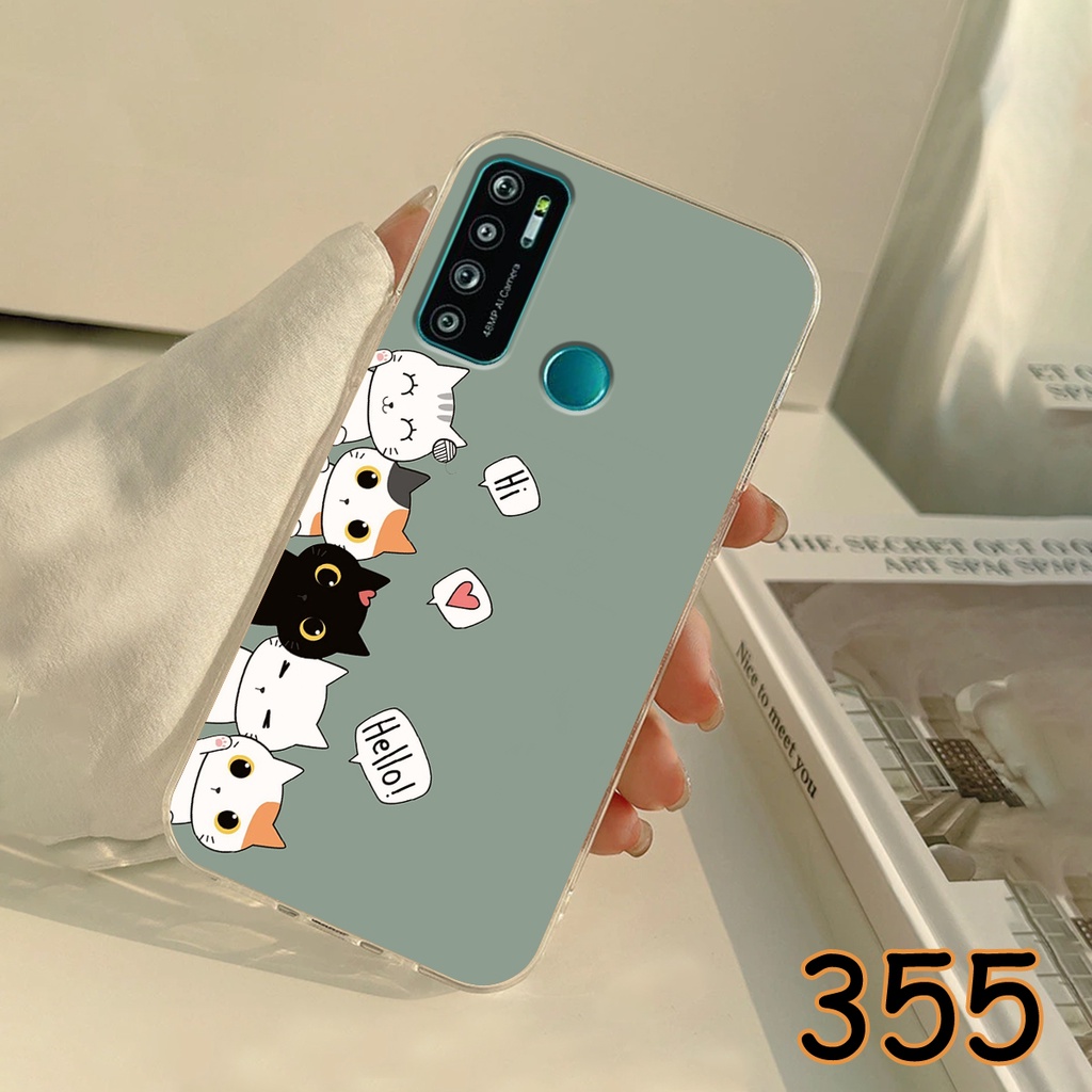 Ốp Lưng Vsmart Live 4 - Vsmart Live in hình Cat&amp;Bear đáng yêu - Chất liệu Silicon siêu bền, bảo vệ máy