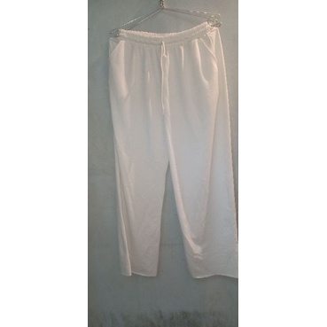 Pass/Thanh lý new Quần Jogger nỉ Trắng