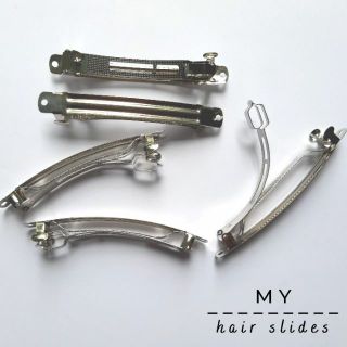 Phôi kẹp/ Sườn kẹp bấm trơn kẹp sau đầu size 10cm [Nguyên liệu handmade]