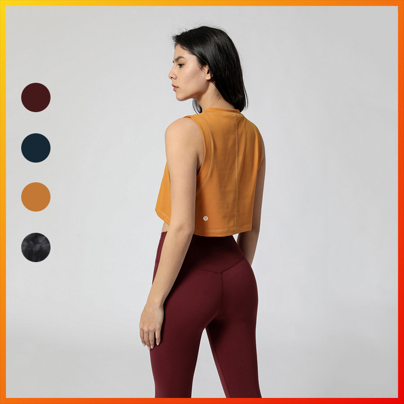 Lululemon Áo thể thao sát nách dáng rộng gợi cảm 2096