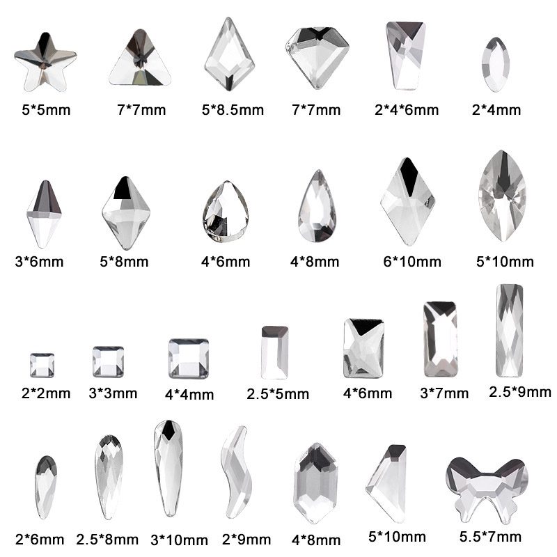 Bộ 50 HạT ĐíNh Trang Trí MóNg 3D Sang TrọNg