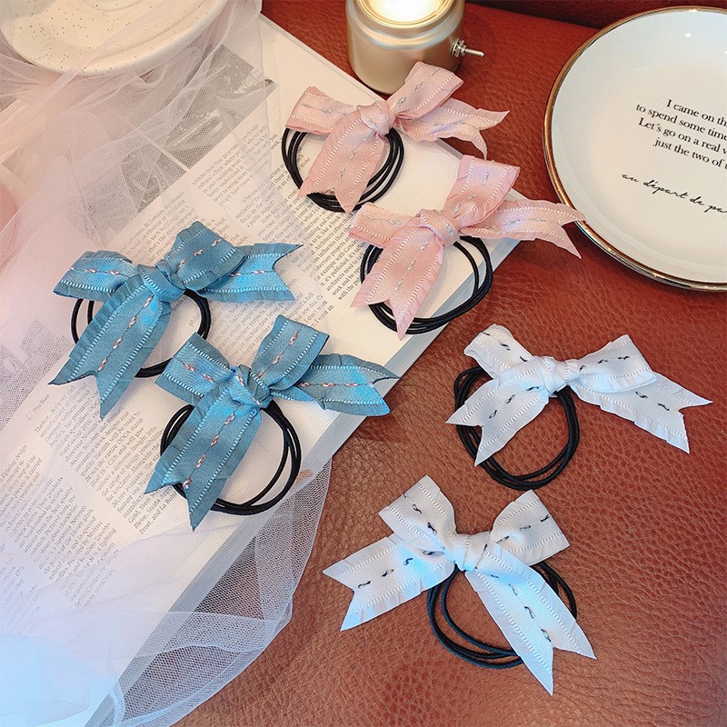 Dây buộc tóc hình nơ xinh xắn thời trang dành cho nữ