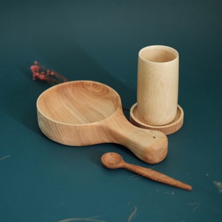 Khay gỗ tay nắm - khay gỗ decor