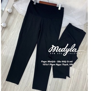 Quần bầu Medyla - Quần baggy bầu Umi cao cấp co dãn 4 chiều cho mẹ đi làm, đi chơi thoải mái - BG02