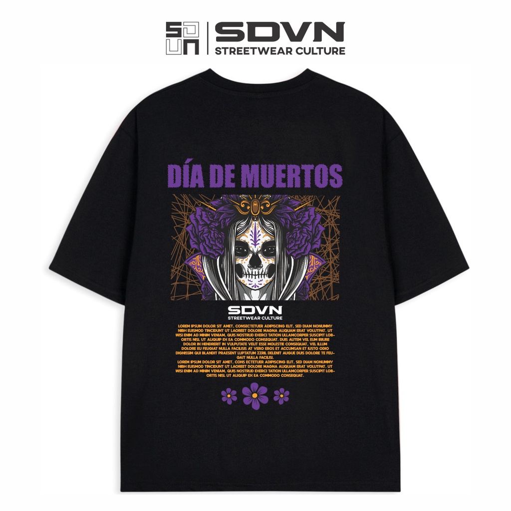 Áo Thun Unisex Nam Nữ Local Brand SDVN DÍA DE MUERTOS