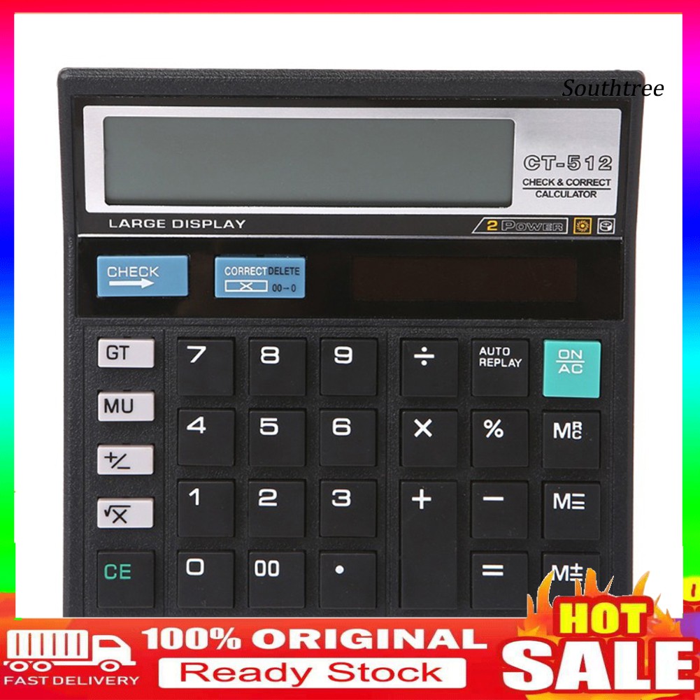 Máy Tính 12 Số Để Bàn Chạy Bằng Năng Lượng Mặt Trời