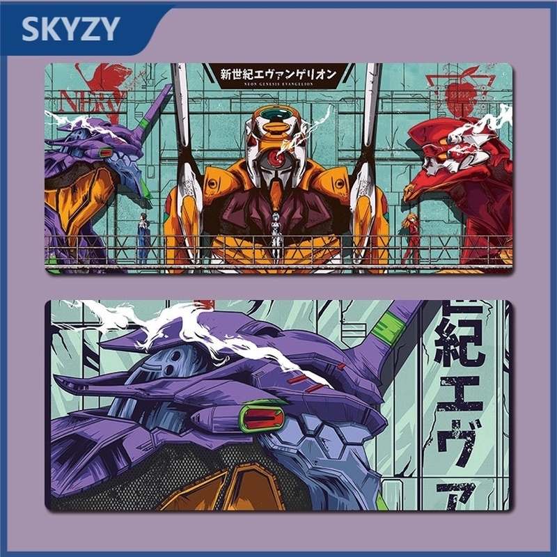 Tấm lót chuột bằng EVA hình anime Evangelion cỡ lớn độc đáo cho văn phòng