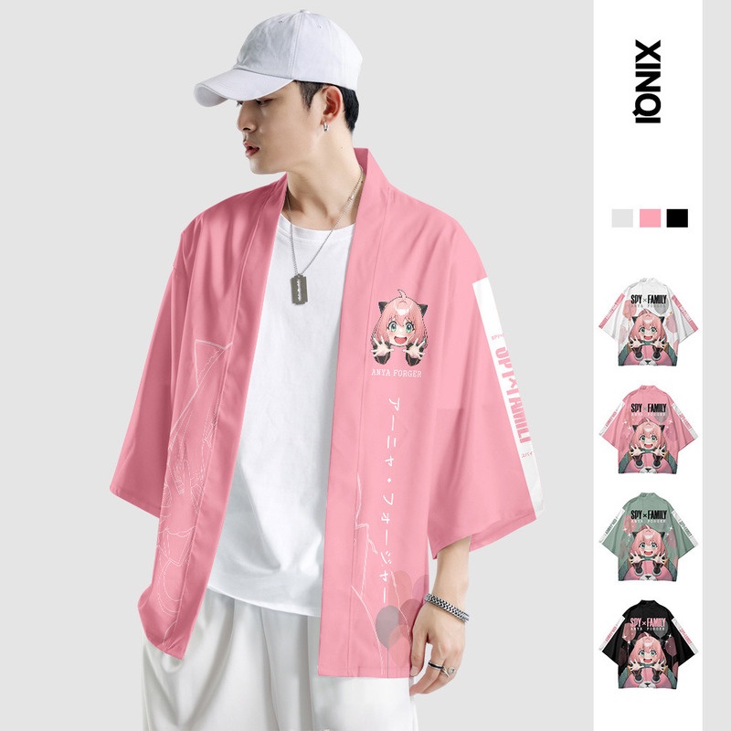 Áo Choàng Kimono Chống Nắng Hóa Trang Nhân Vật Anime Spy×Family Anya Forger Haori Dành Cho Người Lớn