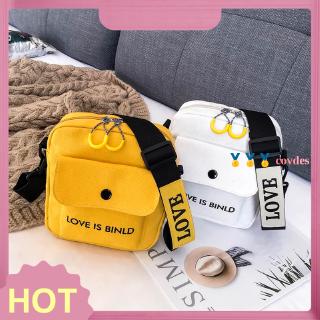 Túi Vải Canvas Đeo Chéo Thời Trang Unisex