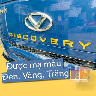 TEM LOGO CHỮ NỔI 3D "DISCOVERY" TRANG TRÍ XE Ô TÔ -  XE TẢI CỰC ĐẸP !!!