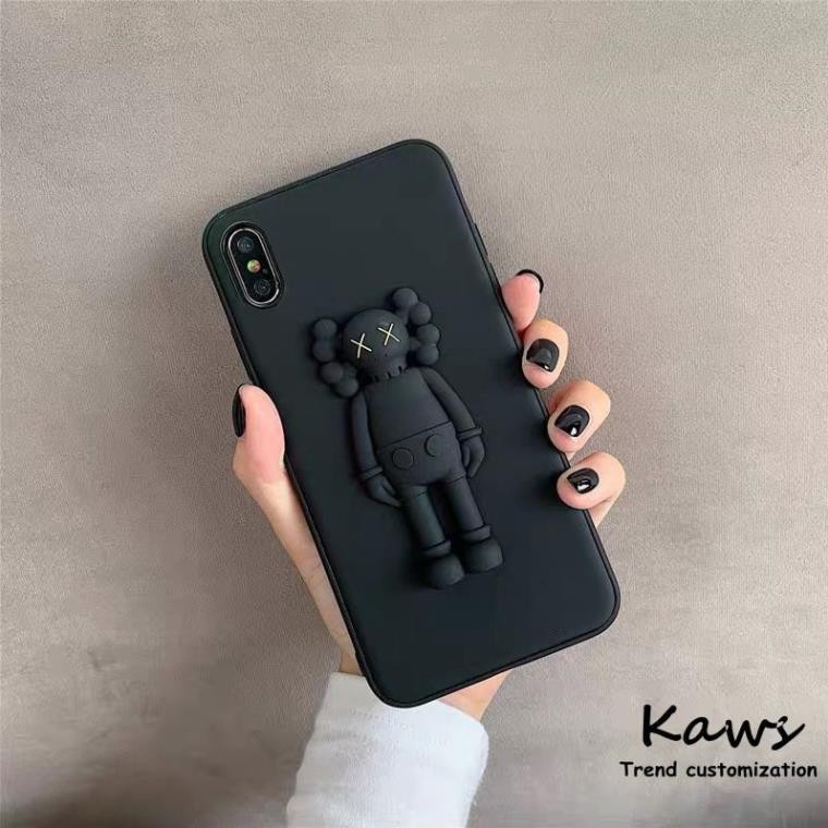 Ốp lưng iphon Hình Gấu Kaws Cá Tính 7 / Plus 8 X Xs Xr Max/ 11/ 11Pro/ 11ProMax tphcm