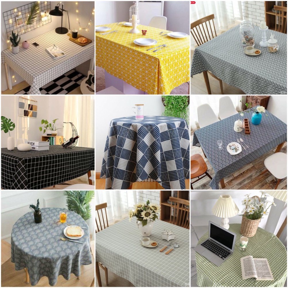1M-1M5  khăn trải bàn tròn / dài, thảm trải picnic. thảm phủ đàn, sofa vải thô họa tiết sang trọng.