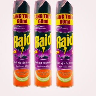 Xịt muỗi Raid 600ml date mới