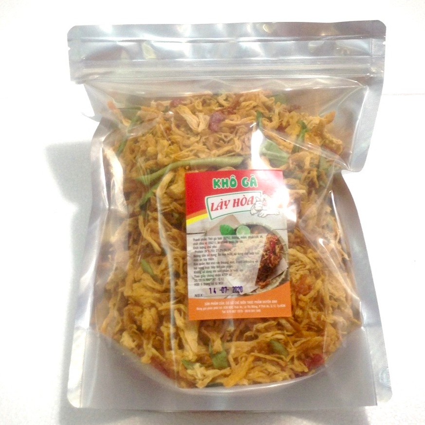 1Kg Khô gà lá chanh cay Lày Hòa