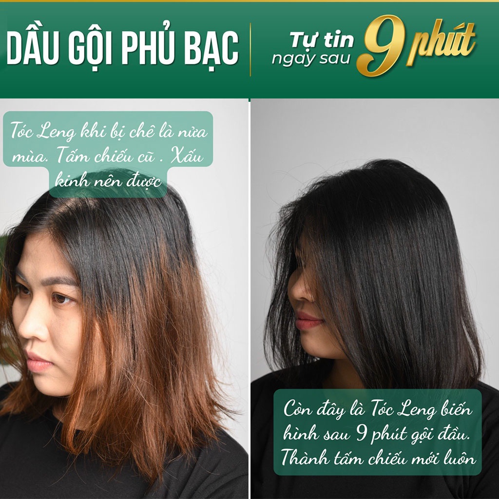 Dầu Gội Phủ Bạc Laco Black Hair 200ml giúp tóc đen tự tin sau 9 phút