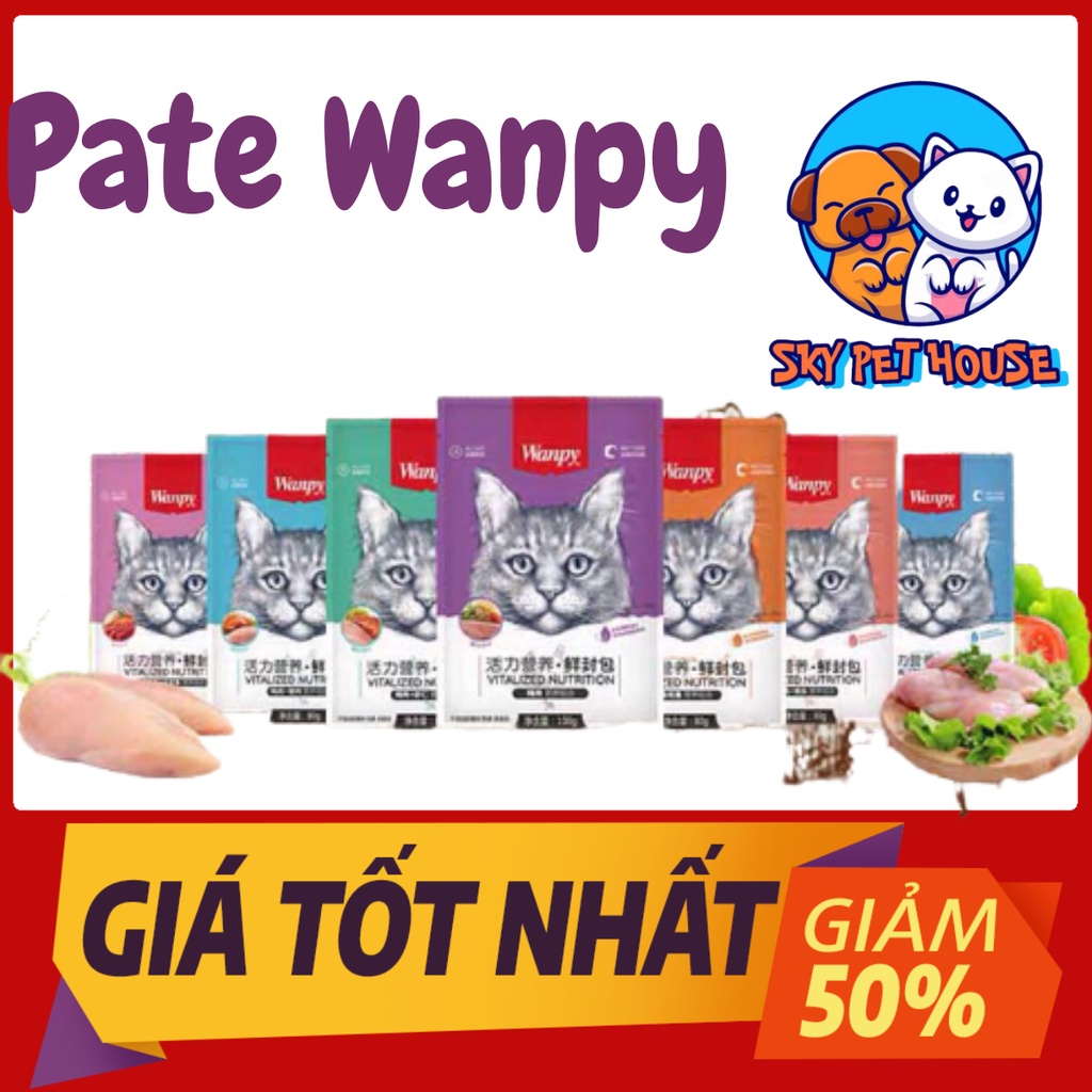 [WANPY CHÍNH HÃNG] Pate Wanpy Cho Mèo 80gram
