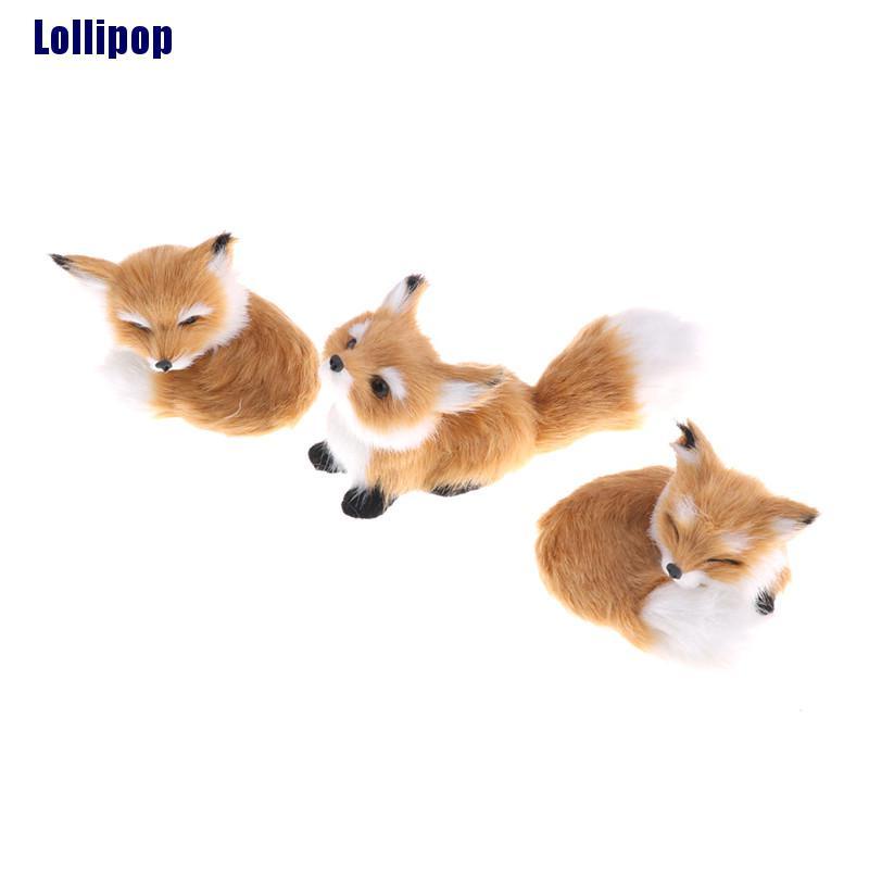 Mô hình cáo làm từ polyethylene giả trang trí nội thất