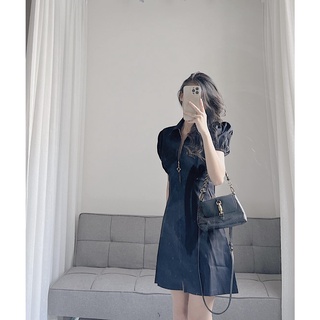 Váy polo cộc tay khoá vàng by Samhyewear