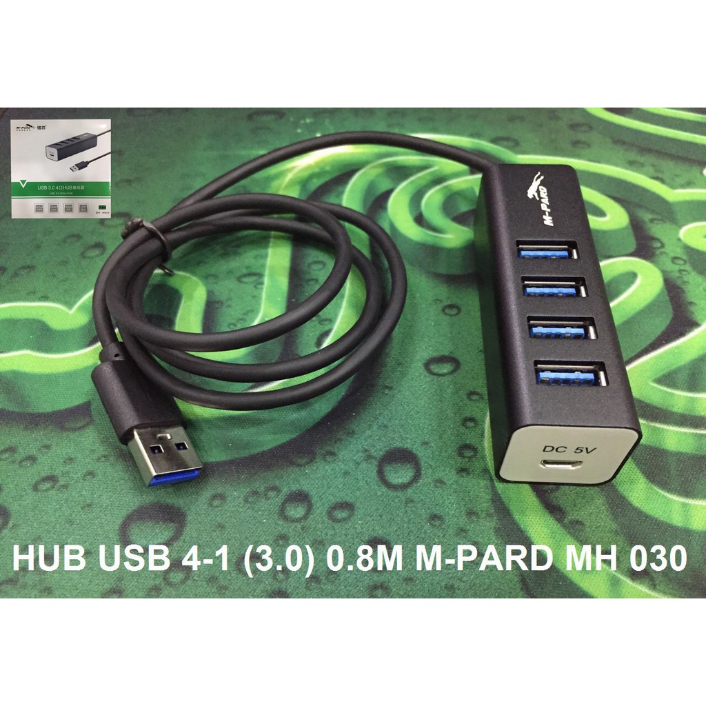 Hub USB 4-1 ( 3.0 ) dài 80cm M-Pard MH 030, bộ chia usb 1 ra 4 cổng 3.0