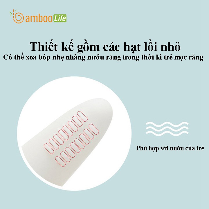 Gặm nướu silicone cho bé Bamboo Life cao cấp hình con hươu, quả chuối an toàn cho trẻ em khi mới mọc răng