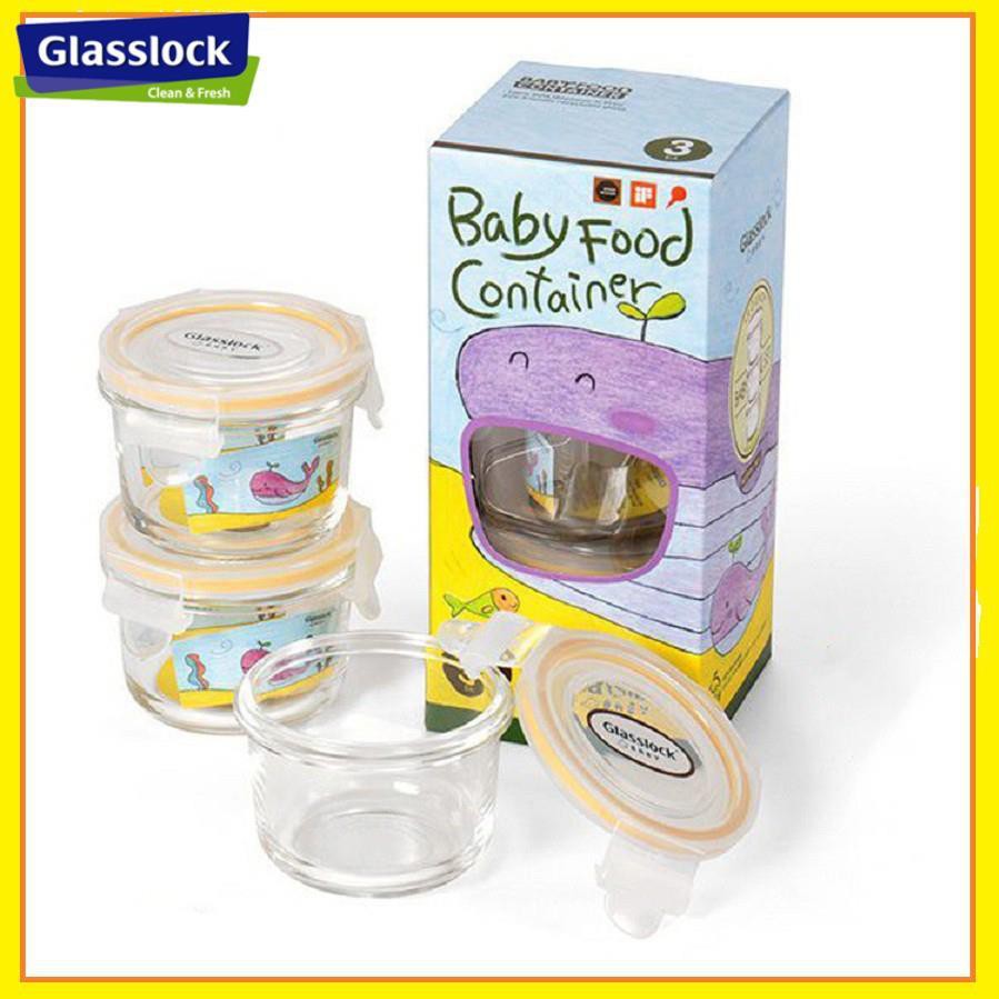 Hộp đựng đồ ăn dặm cho bé 165ml-GL545(SET 3 HỘP)