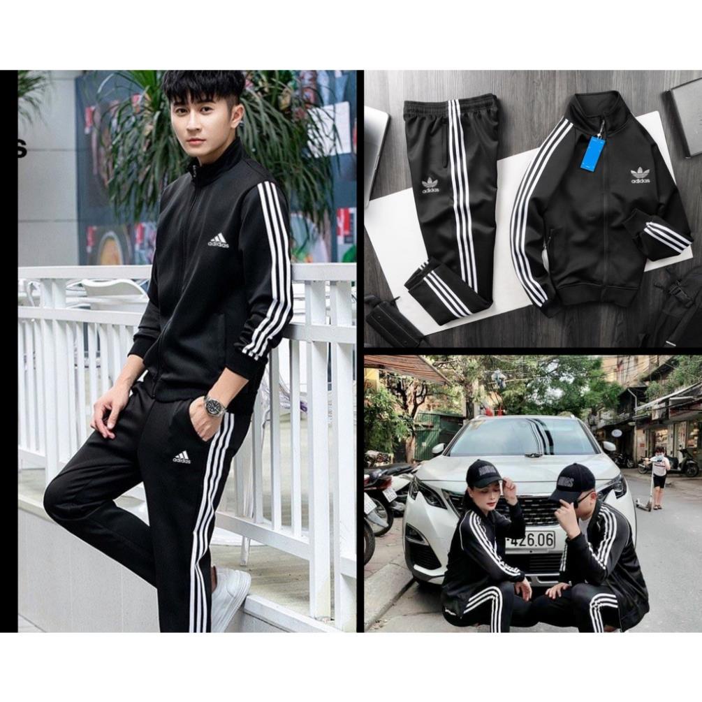 Bộ Thể Thao adidas.s NAM NỮ Vải POLY cao cấp không bai không xù Thêu Logo, Bộ Quần áo adidas Nam Nữ Thu Đông Đẹp