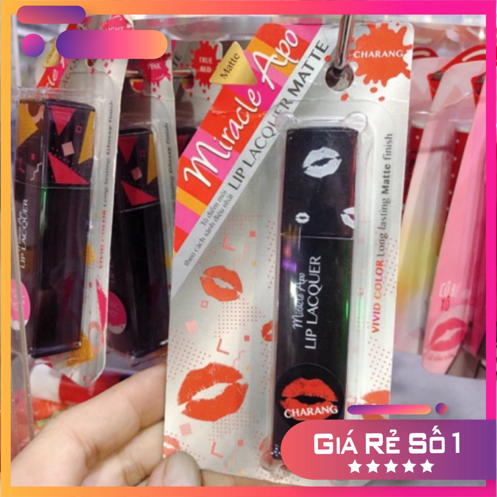 Chính hãng Son Miracle Apo Lip Lacquer Matte 3ML