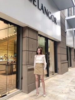Sơ mi voan cổ sen
