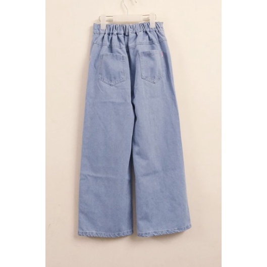 Quần jeans dài ống rộng Quảng Châu size đại cho bé gái 26-55kg