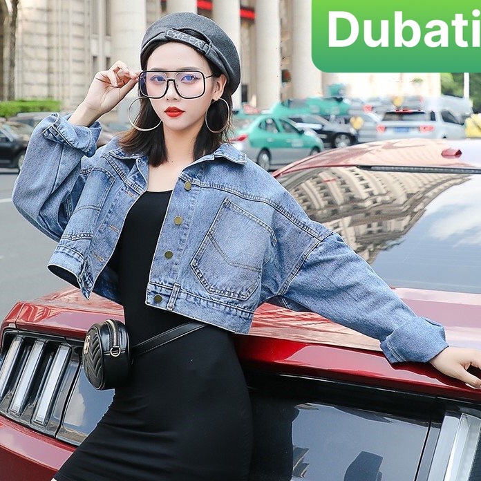 ÁO JEAN NỮ TRƠN XINH XẮN CÓ KHUY SAU SÀNH ĐIỆU HỢP THỜI TRANG- DUBATI FASHION