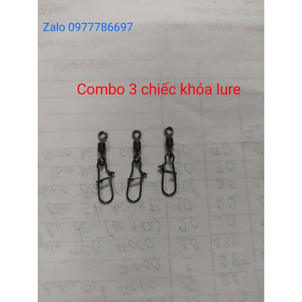 combo 3 chiếc khóa móc mồi câu lure