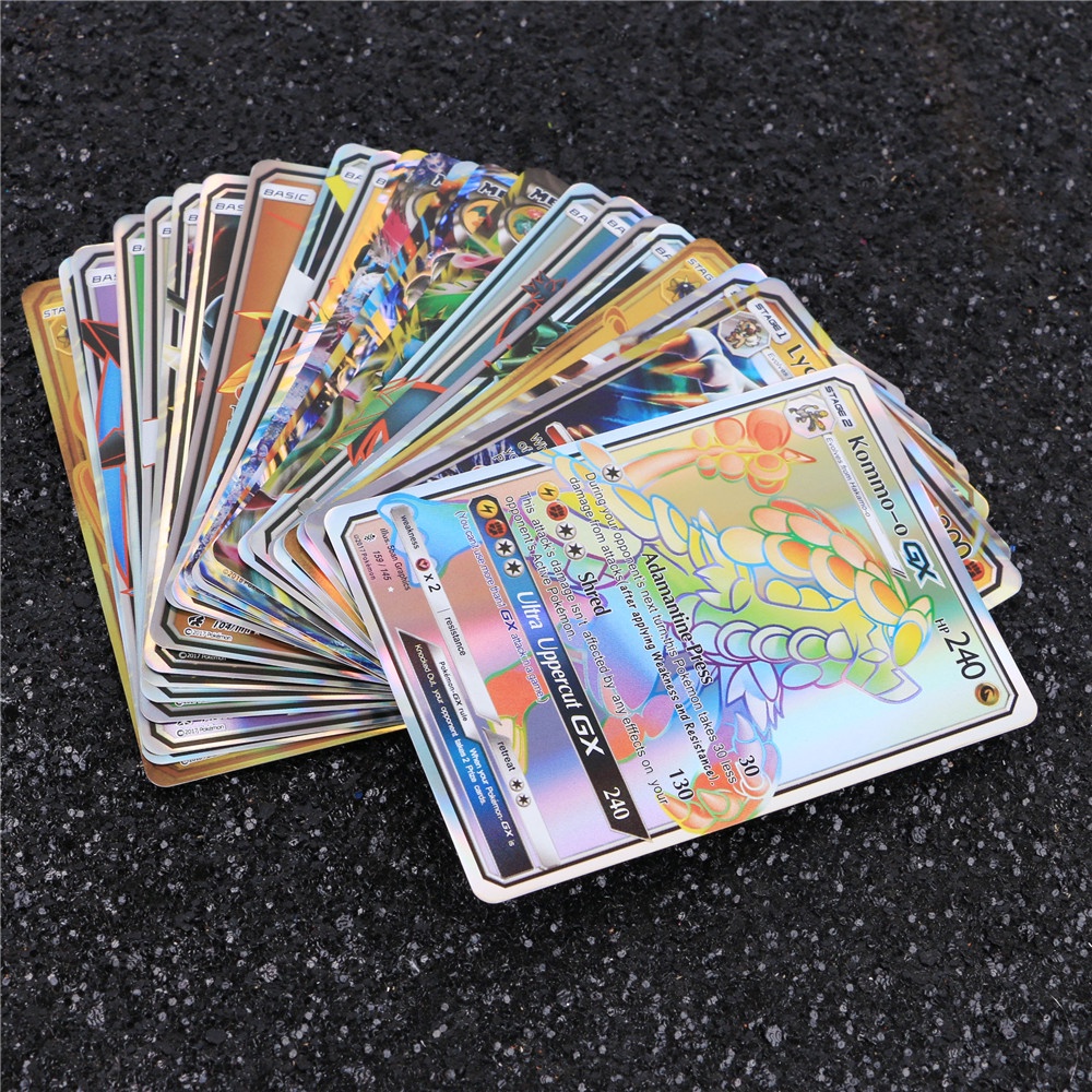 TAKARA TOMY Bộ Thẻ Bài Pokemon 60PCS GX Thẻ Bài Pokemon TCG Thẻ Năng Lượng đồ Chơi Shining Thẻ Trading Card Game Pokemon Độc Đáo Thích Hợp Cho