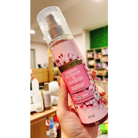 Auth _CHERRY BLOSSOM & TEA ROSE | LAVENDER & CHAMOMILE TEA | GREEN CLAY & EUCALYPTUS - Xịt Thơm Body Mist BeLoved USA
