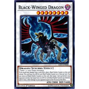 Thẻ bài Yugioh - TCG - Black-Winged Dragon / LED3-EN028 '