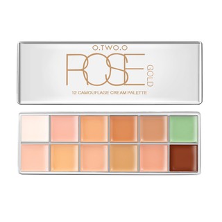 Kem Che Khuyết Điểm : O.TWO.O Rose Gold 12 Camouflage Cream Palette