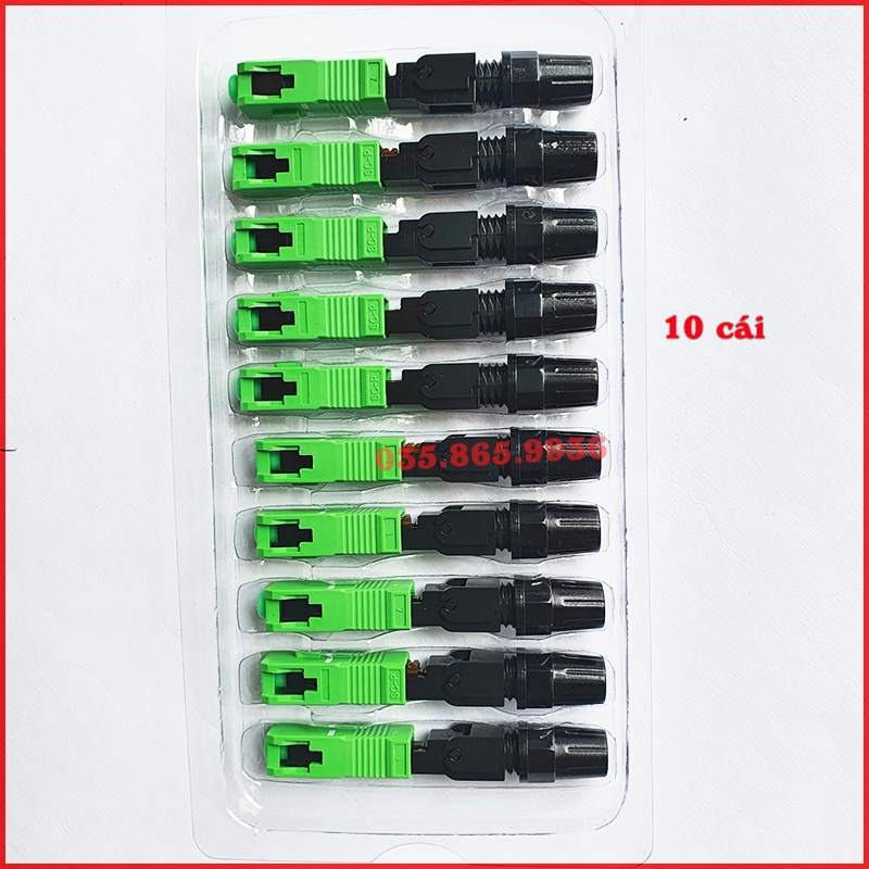 Combo 10-30-50 Fast connector - Đầu nối sợi quang chuẩn SC/APC | Đầu nối quang nhanh Fast connect CHẤT LƯỢNG