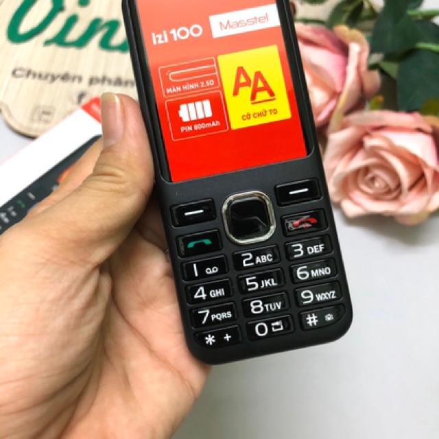 [Mã ELFLASH5 giảm 20K đơn 50K] [Freeship toàn quốc từ 50k] Điện Thoại Masstel izi 100 2sim thiết kế nhỏ gọn | BigBuy360 - bigbuy360.vn