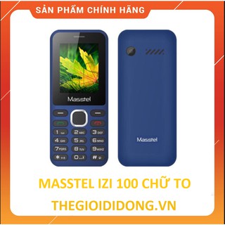 Điện thoại 2 sim masstel izi 100 chữ to - hàng chính hãng