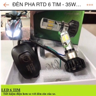 ĐÈN XE MÁY 6 TIM LED SIÊU SÁNG