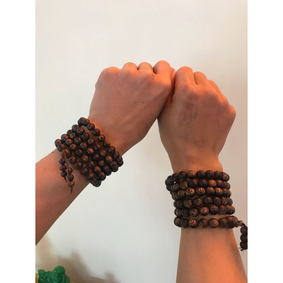 Chuỗi Tràng Tụng Niệm 108 Hạt Trầm Hương Sánh Chìm Xưởng Mộc Việt - Size 10/12/14 MM