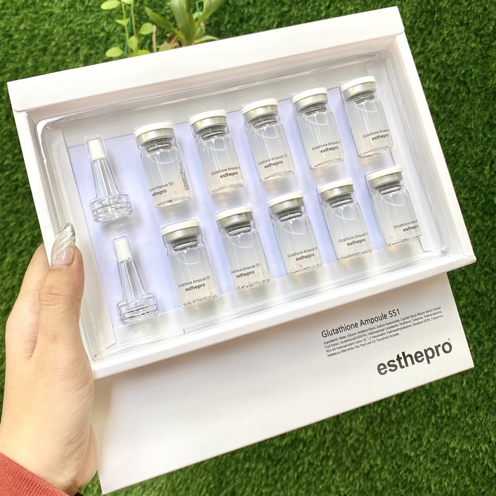 Tế bào gốc dưỡng trắng Esthepro Glutathione Ampoule - TÁCH LẺ 1 ỐNG