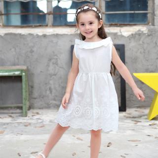 Đầm bé gái thắt nơ lưng