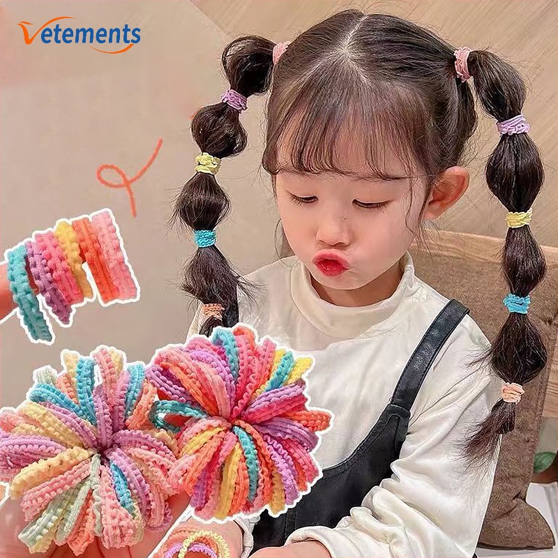 Dây Buộc Tóc Màu Sắc Ngẫu Nhiên Dễ Thương Cho Bé Gái