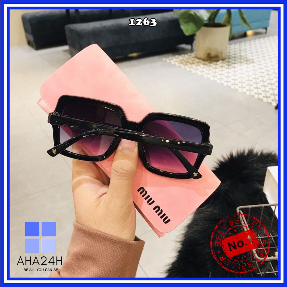 Mắt kính nữ đính ong cao cấp💖FREESHIP💖gọng kính mát viền dày tinh tế AH1263 | BigBuy360 - bigbuy360.vn