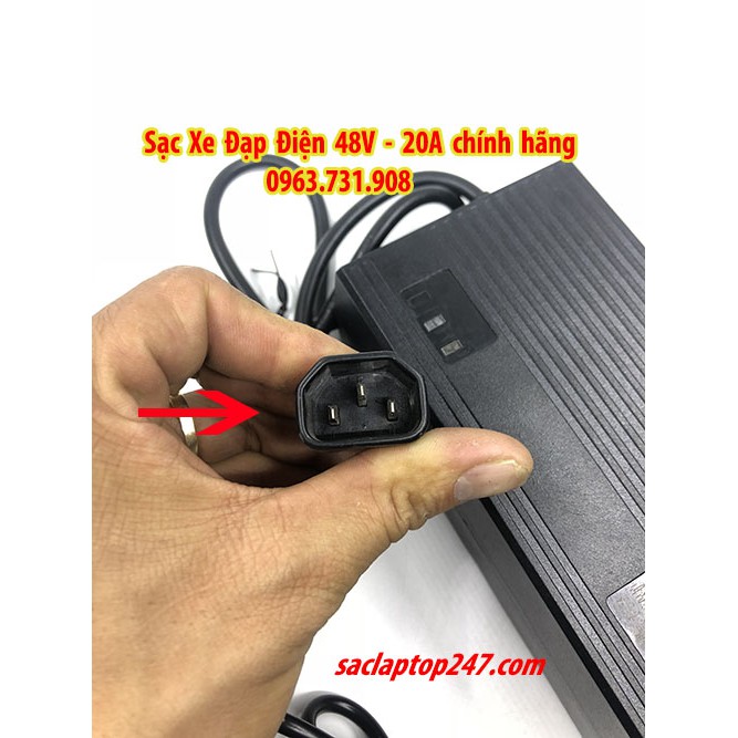 Sạc Xe Đạp Điện 48V 20Ah Chân Rỗng